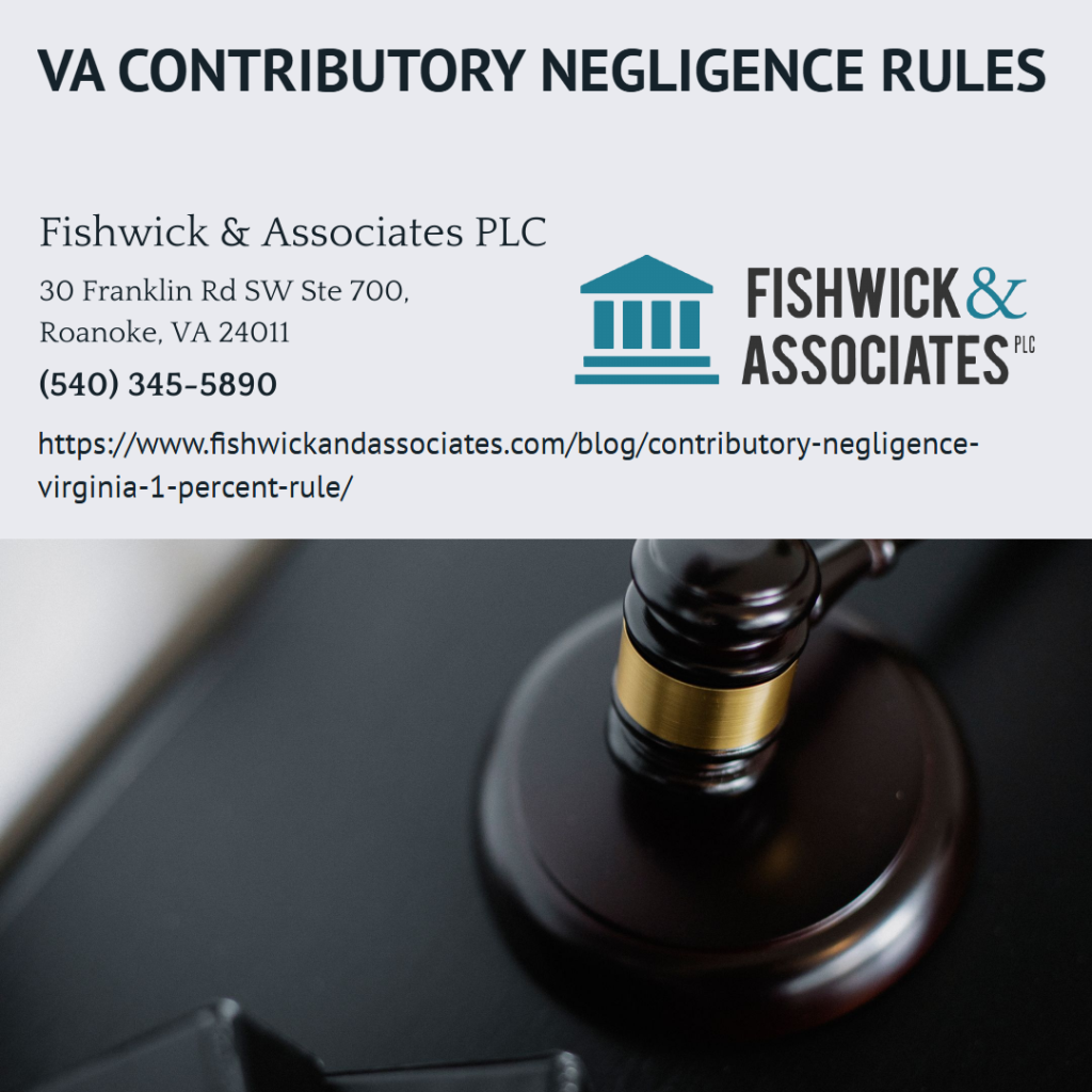 Fishwick & Associates PLC Virginia contributory negligence rules graphic